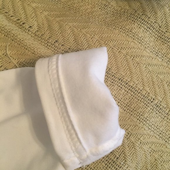 White Shein Fleece Lined Long Sleeve Cropped Turtleneck Top - Picture 6 of 8